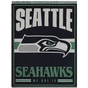 FOCO NFL Team Logo Woven Tapestry - 46" x 60" Seattle Seahawks